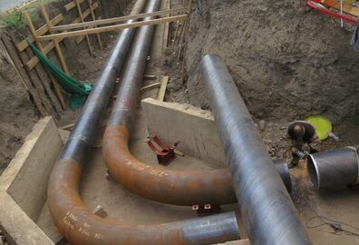 Oprava tepelného napaječe DN 600 Litevská