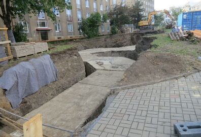 Oprava tepelného napaječe DN 600 Litevská